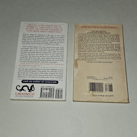 5 Choose Your Own Adventure Book Lot Secret Return Ninja Earthquake Nightmare - Picture 5 of 16